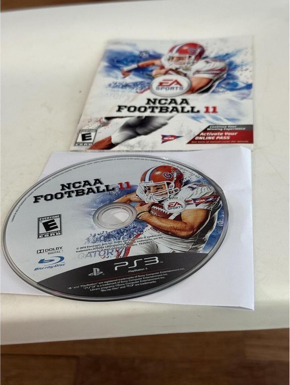 NCAA Football 11 PS3 Disc Only! PlayStation 3 Game Tested Working